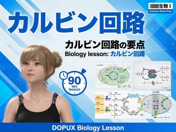 【▲20】一ノ瀬廻里 大学に進学し強豪予備校『DOPUX(ドピュックス』で生物I,IIを教える名物講師に!(Vol.025:カルビン回路) 15 d 802550pl